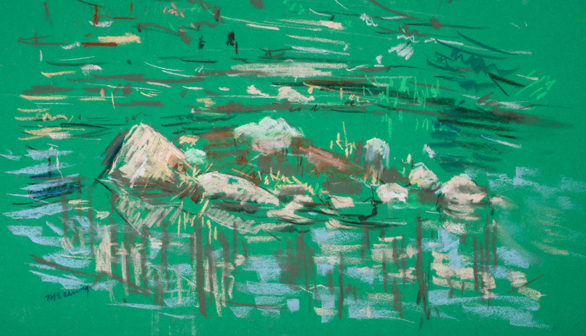 Rocks at the Birmingham Botanical Gardens by Miriam McClung 