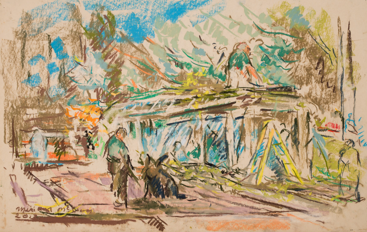 Workers at the Birmingham Botanical Gardens by Miriam McClung 