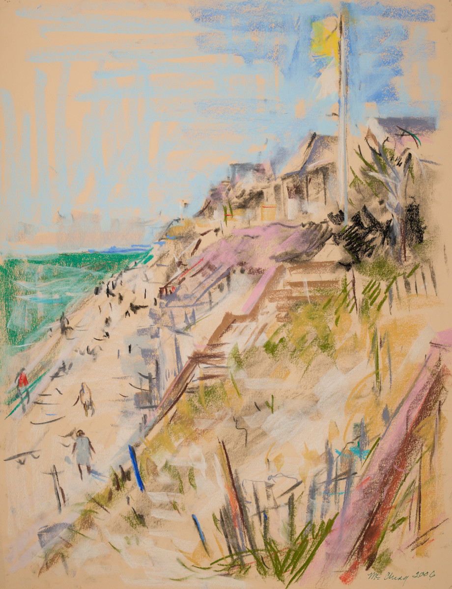 Yellow Flag at Inlet Beach by Miriam McClung, Image 1.