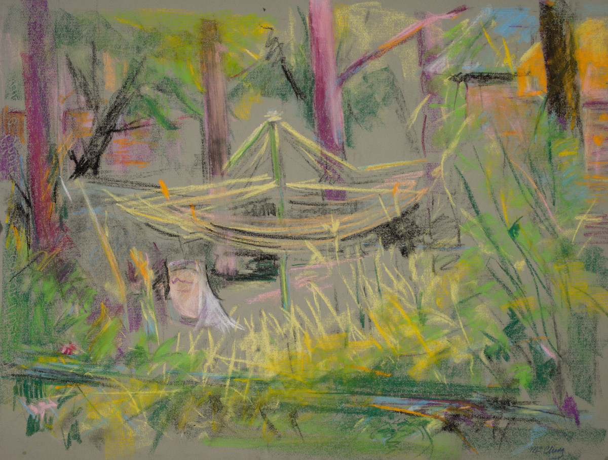 The Clothesline in the Backyard by Miriam McClung 