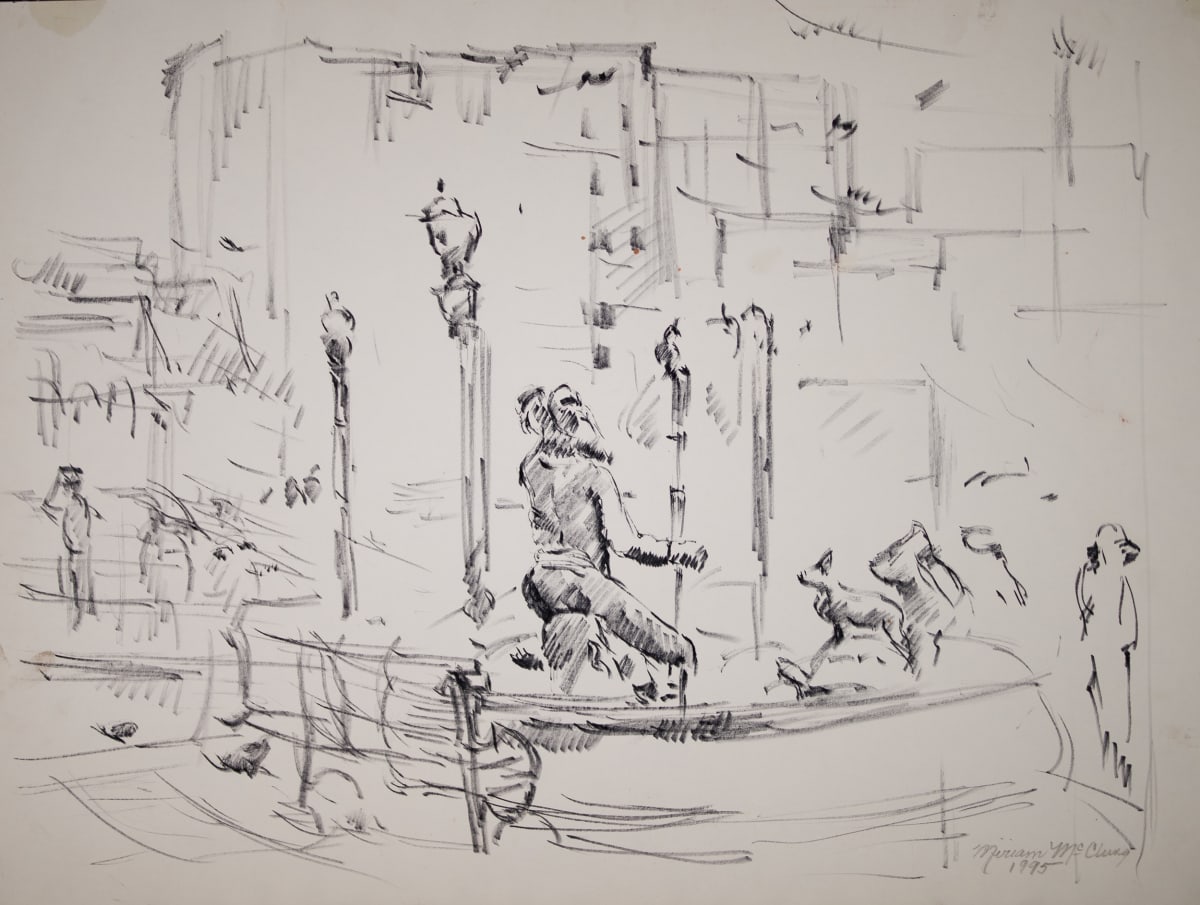 Fountain at Five Points South by Miriam McClung, Image 1.