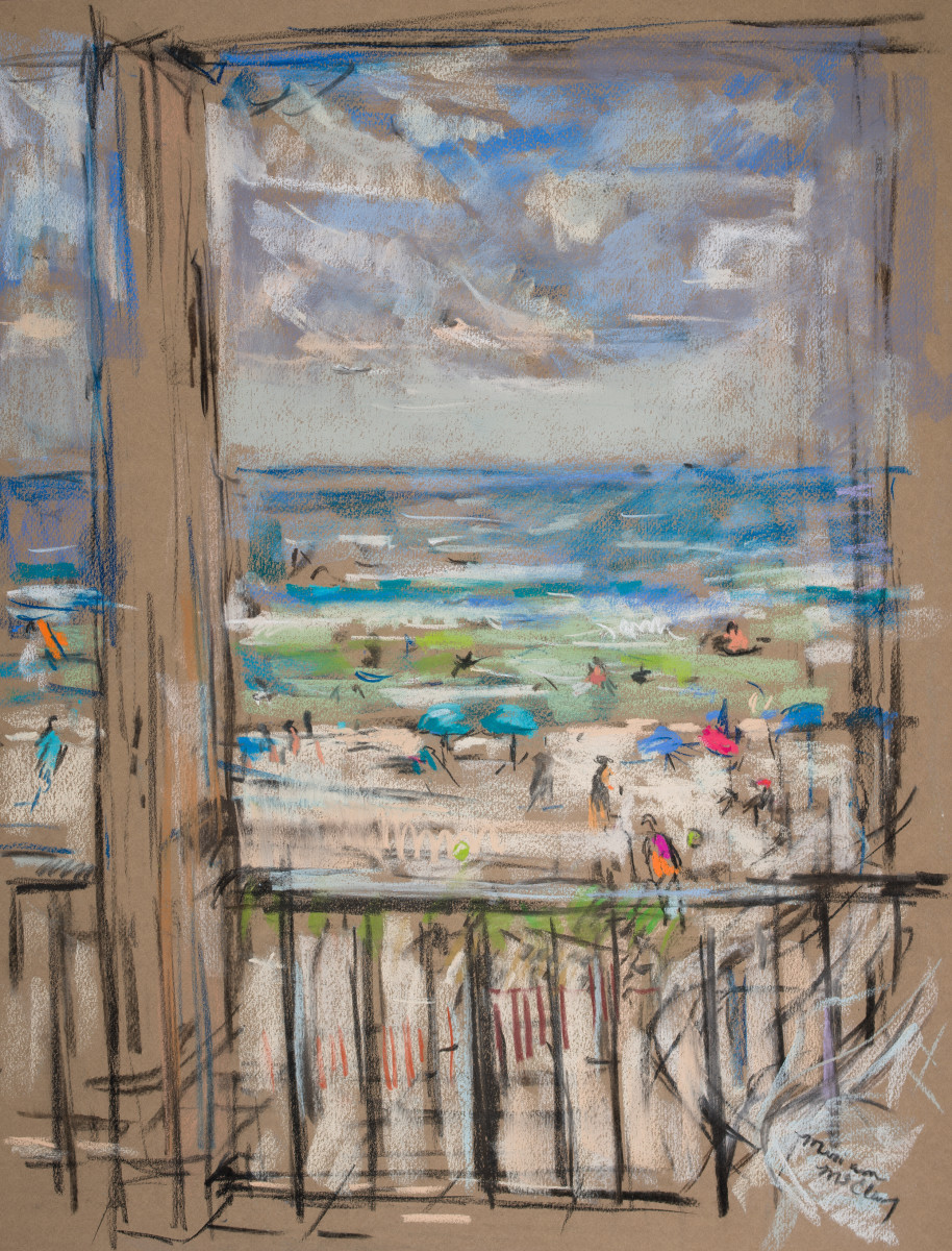 View from the Porch, Inlet Beach, Florida by Miriam McClung 