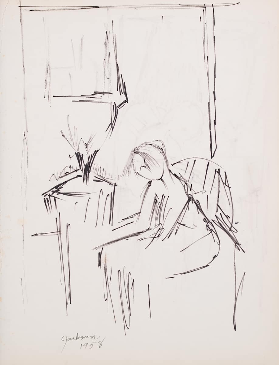 Abstract - Woman Sitting by Miriam McClung, Image 58.