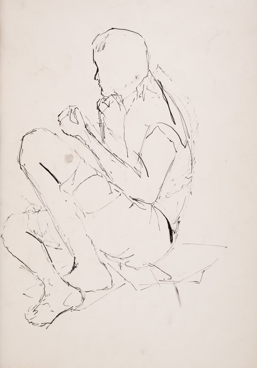 Figure - Man Sitting by Miriam McClung 