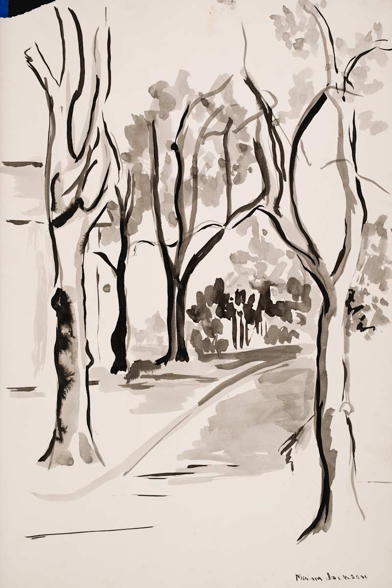 Trees Along the Path by Miriam McClung, Image 77.