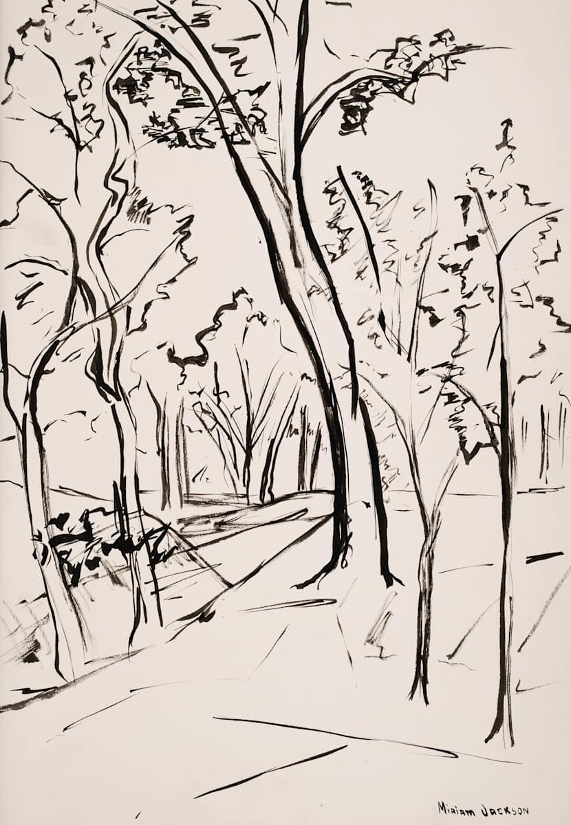 Trees Along the Path by Miriam McClung, Image 97.