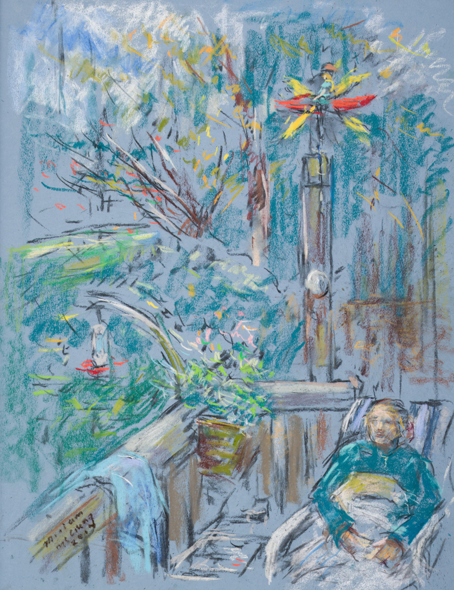 Woman on a Porch by Miriam McClung 