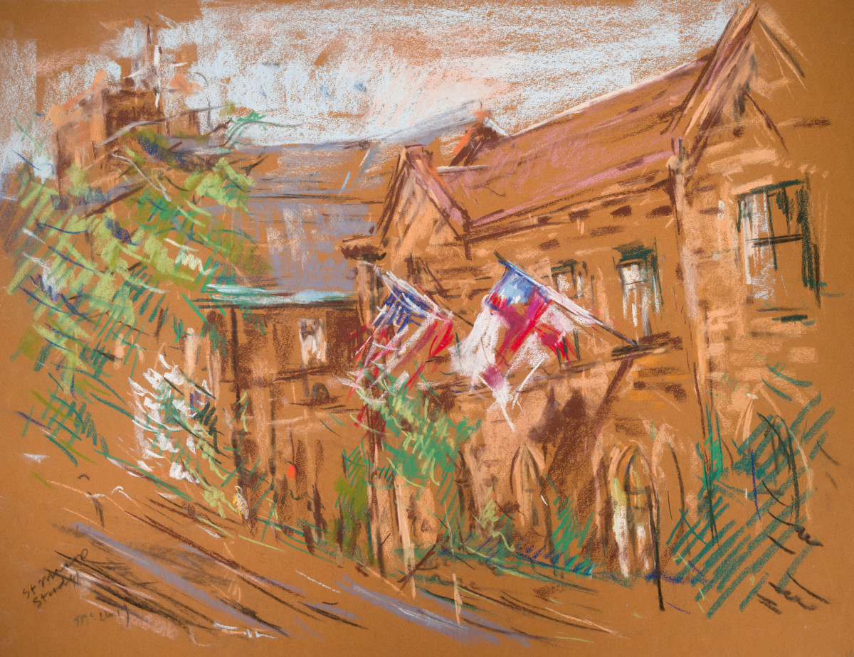 Flags at St. Mary's by Miriam McClung 