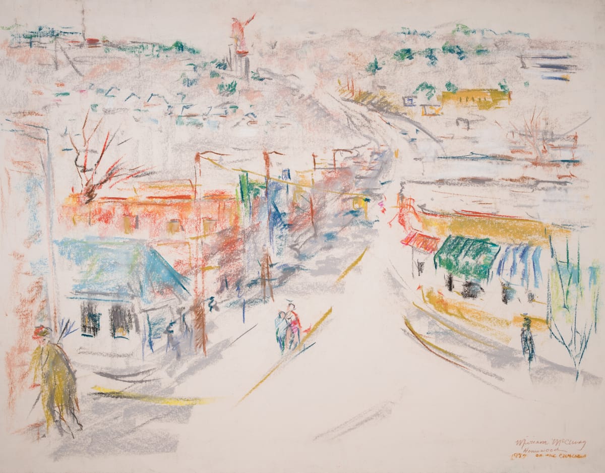 On the Curve in Homewood, Alabama by Miriam McClung 