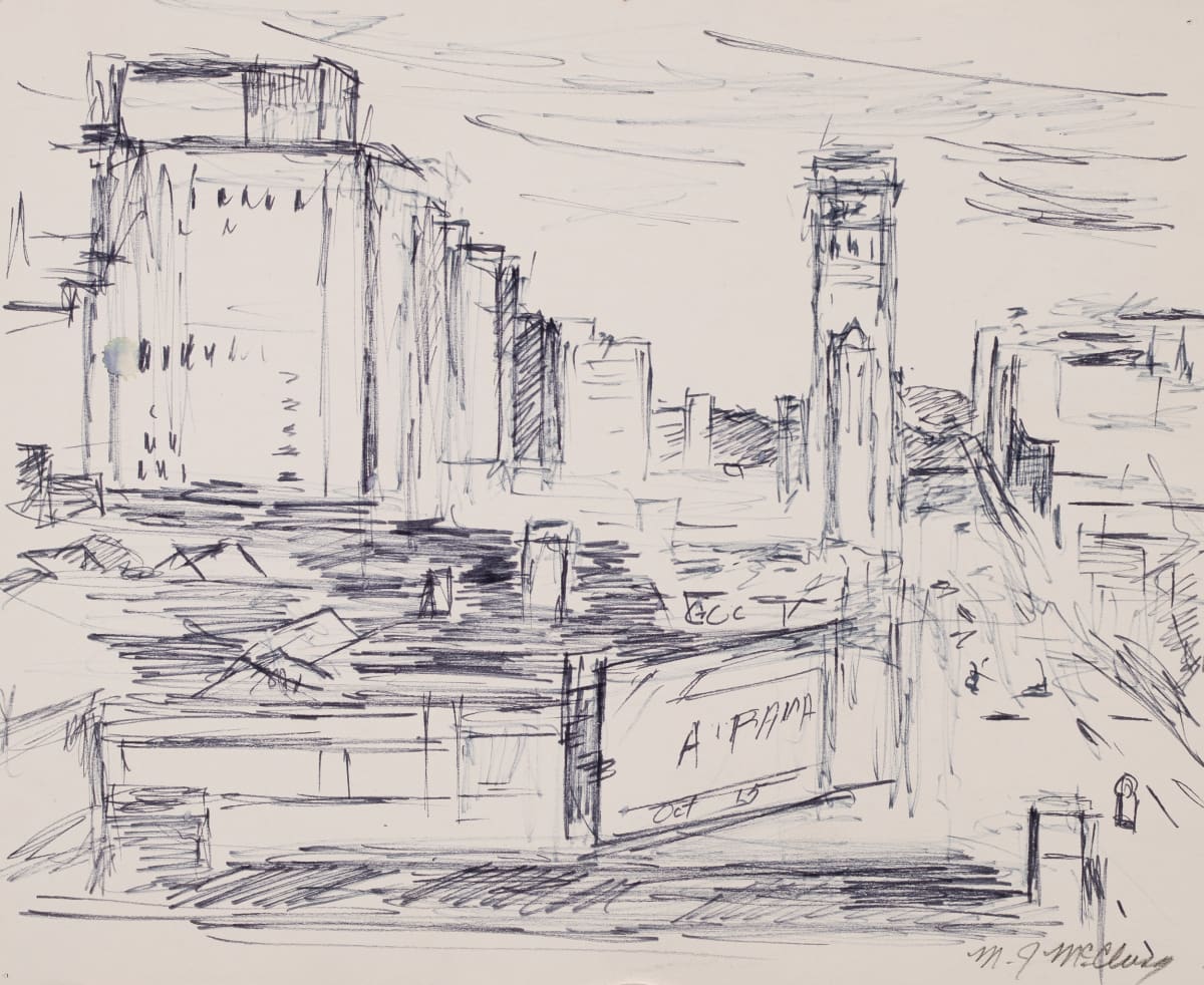 Downtown Birmingham, Alabama in 1960 by Miriam McClung, Image 1.