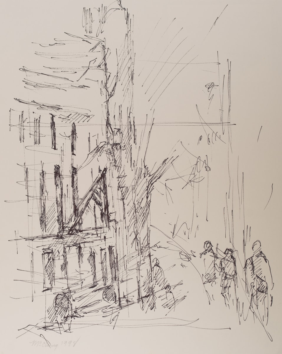 Highland Avenue and Flag Scene in Birmingham, Alabama by Miriam McClung, Image 17.