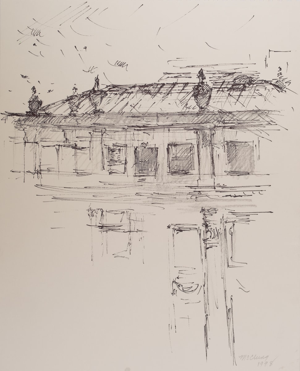 Building Rooftop in Birmingham, Alabama by Miriam McClung 