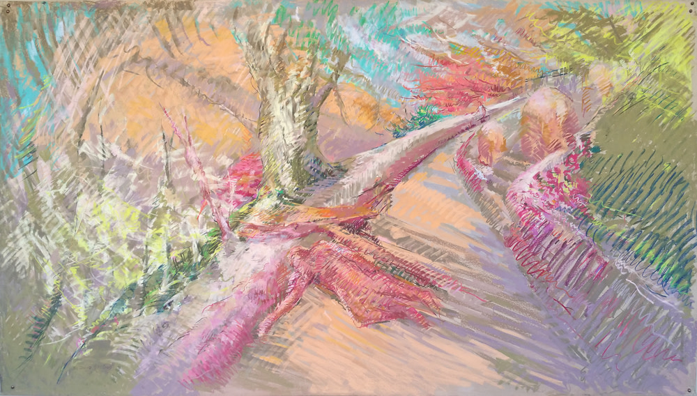 9 - Stations of the Cross Series - Jesus Falls the Third Time by Miriam McClung 