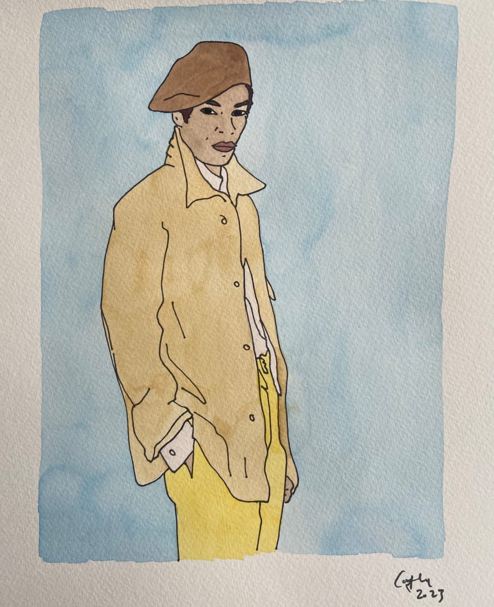 Collection 23.5 watercolour by Emma Coyle  Image: Represented by The Marylebone Gallery