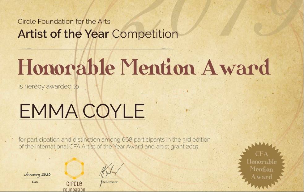 Award by Emma Coyle 