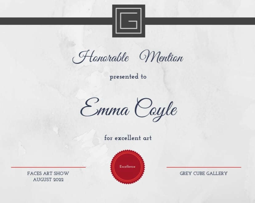 Award by Emma Coyle 