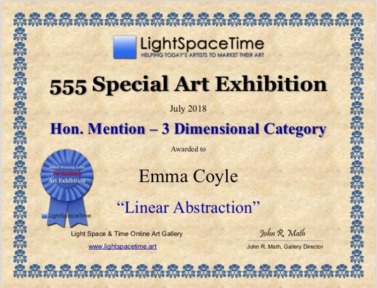 Award by Emma Coyle 