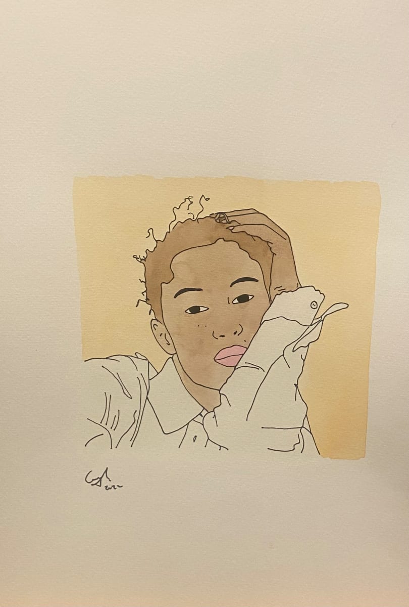 Sw16.27 watercolour by Emma Coyle  Image: Represented by The Marylebone Gallery, London UK.
