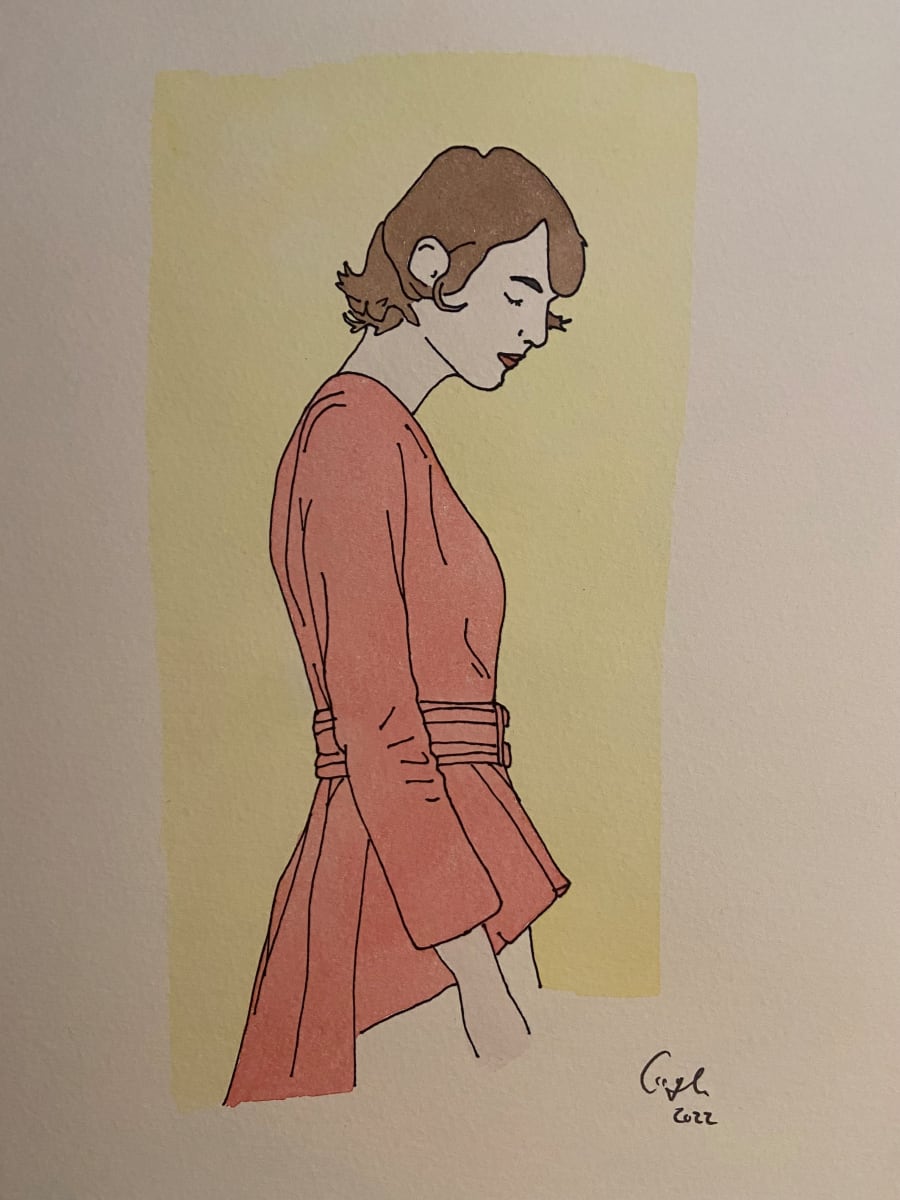 Sw16.37 watercolour by Emma Coyle  Image: Represented by Arte Globale, London.