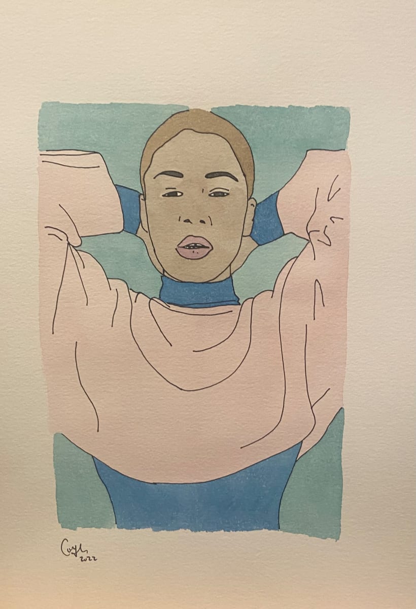 Sw16.46 watercolour by Emma Coyle  Image: Represented by Contemporary Collective, London UK