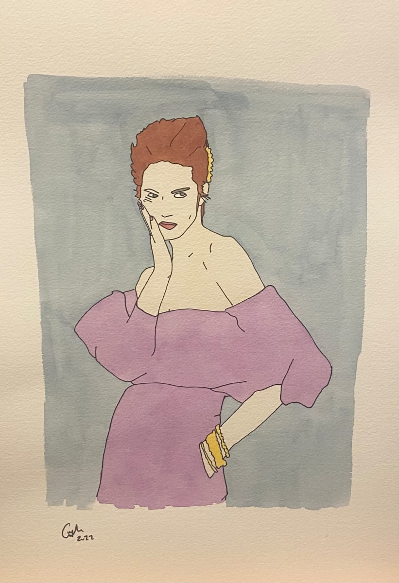 Sw16.4 watercolour by Emma Coyle  Image: Represented by The  Marylebone Gallery