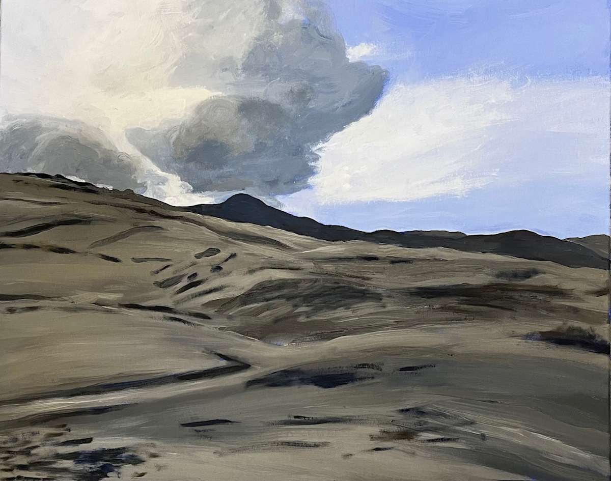 On a mountain by June Yokell 