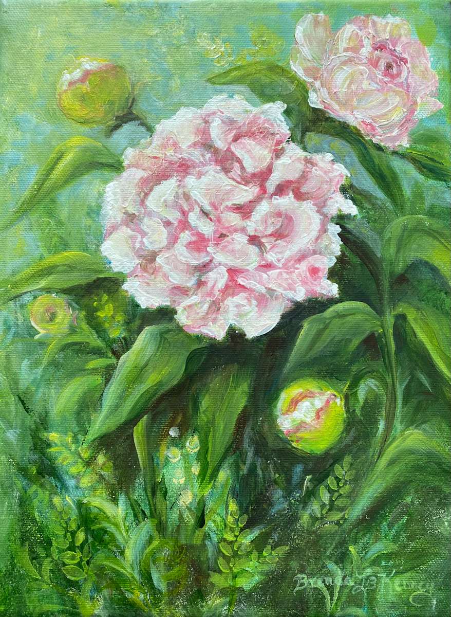 Resilient Peonies by Brenda L.B. Kenney 