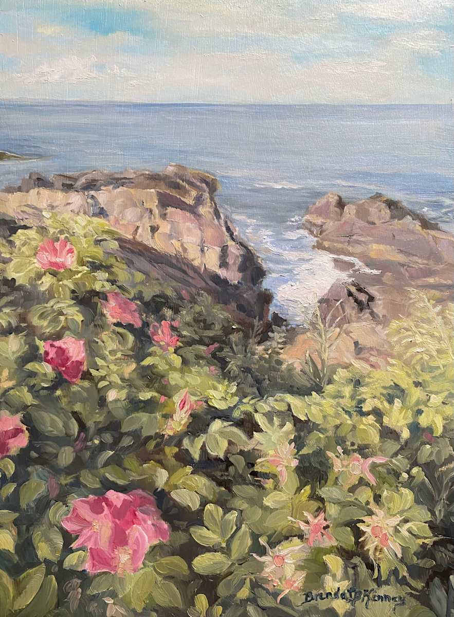 Roses Along Marginal Way by Brenda L.B. Kenney 