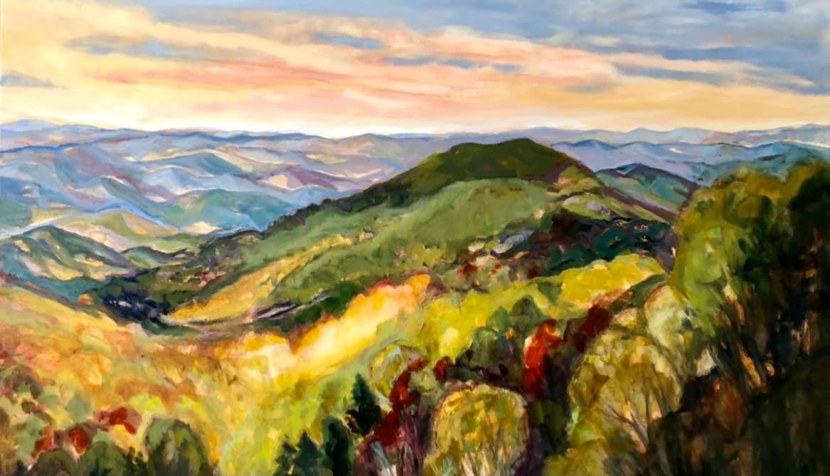 Blue Ridge Mountains Print by Bridgette Martin Fine Art 
