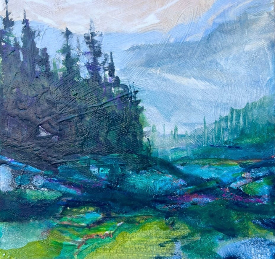 Shadows Play in Blue by Bridgette Martin Fine Art, Image 1.