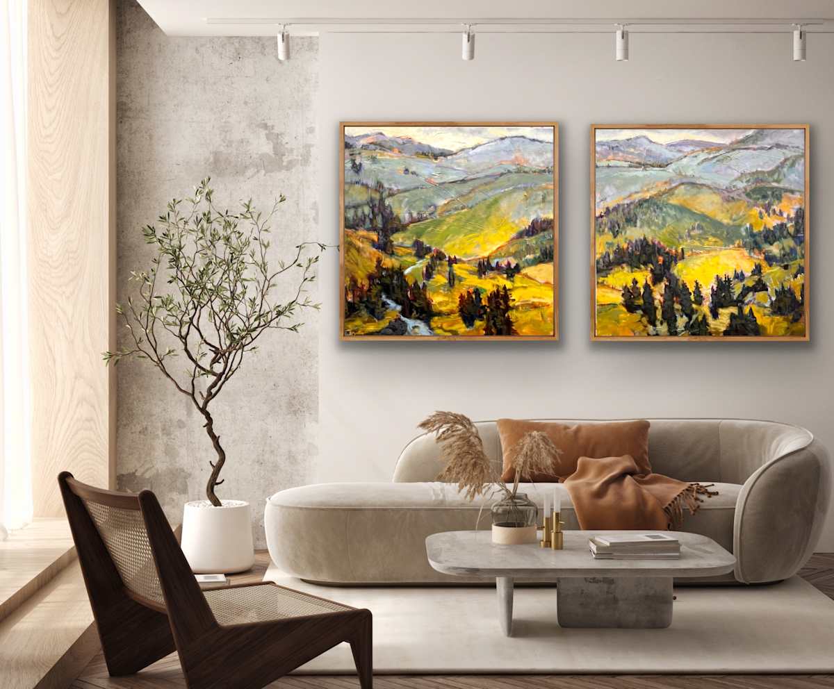 Mountains Call  I & II by Bridgette Martin Fine Art, Image 8.
