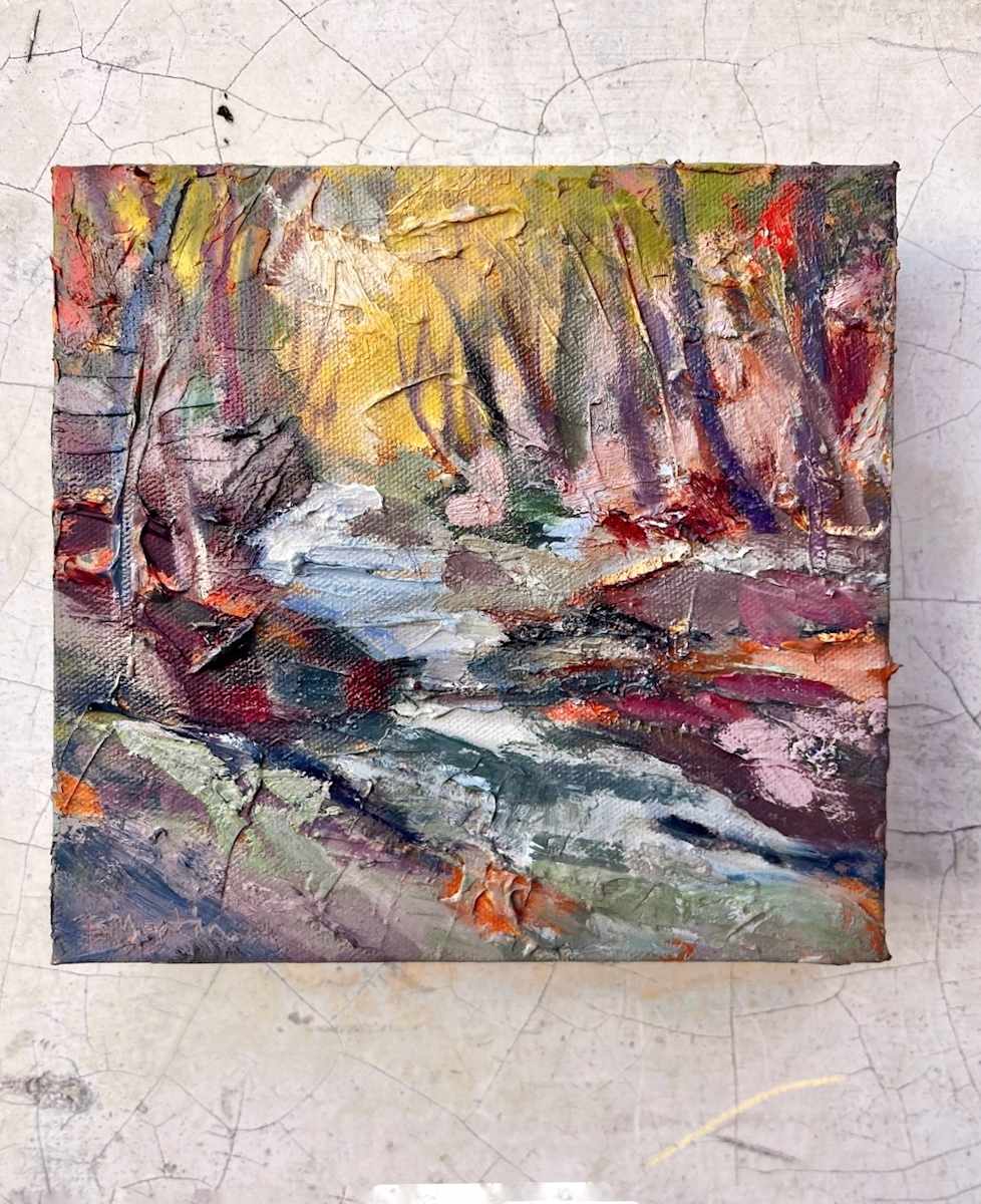 New Waterfall- needs title by Bridgette Martin Fine Art 