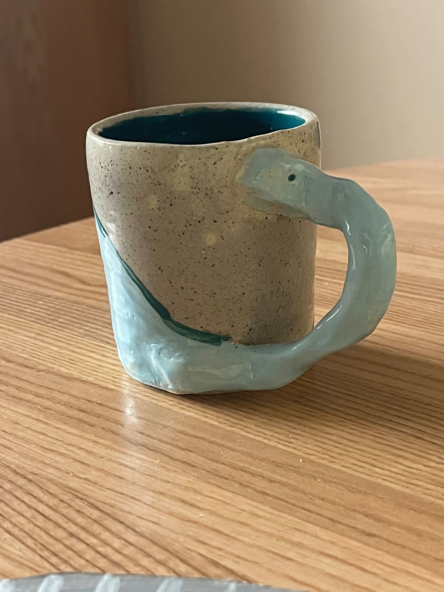 Dino Mug by Elliot Silmon 