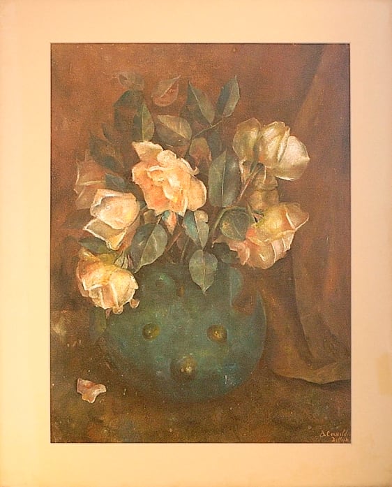 Bloemstilleven by Thomasine Adrienne Doffegnies  Image: Bloemstilleven - Thomasine Adrienne Doffegnies. Netherlands (1865 - 1937)