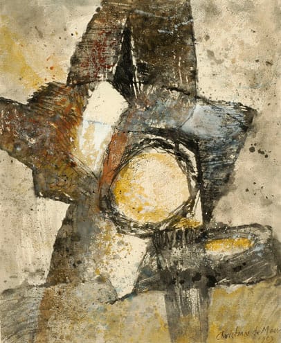 Abstract by Christiaan de Moor  Image: Christiaan de Moor: Abstract - Abstract Composition; Signed and dated 1963
Work on paper mixed media

