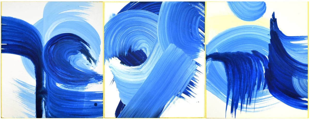 Blue Sky Dancers (Triptych) by Yeachin Tsai 