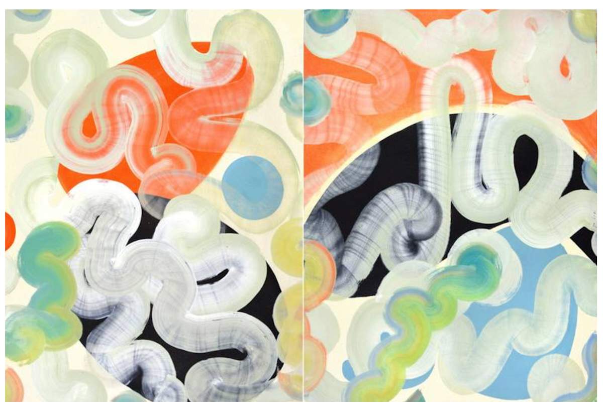 The Wandering Poet (Diptych) by Yeachin Tsai 