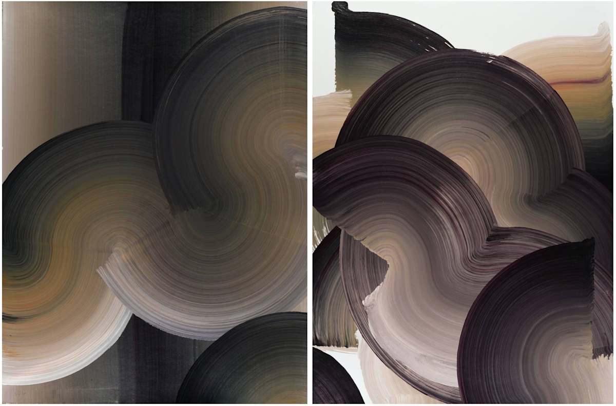 Homage to the Earth (Diptych) by Yeachin Tsai 