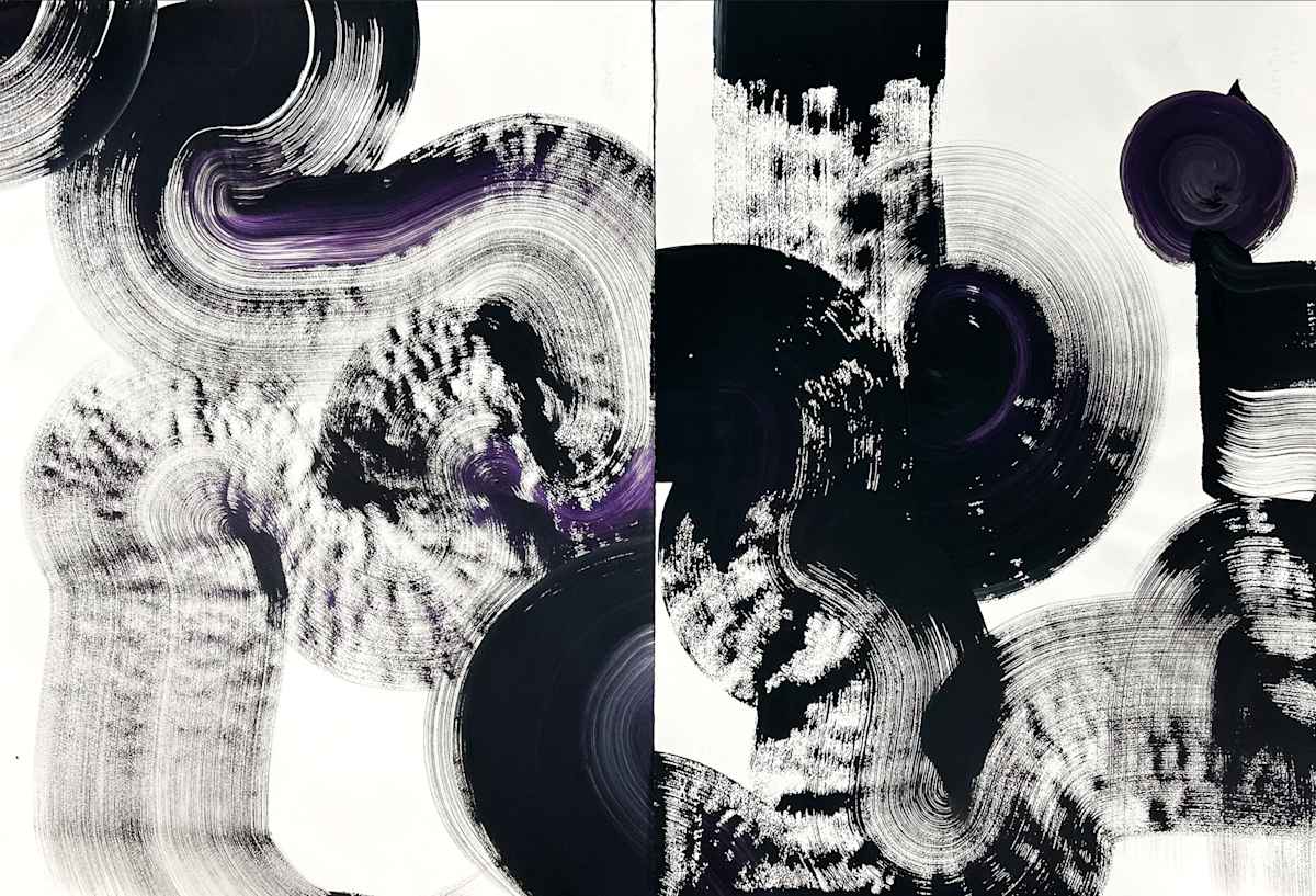 Sky Highway (Diptych) by Yeachin Tsai 