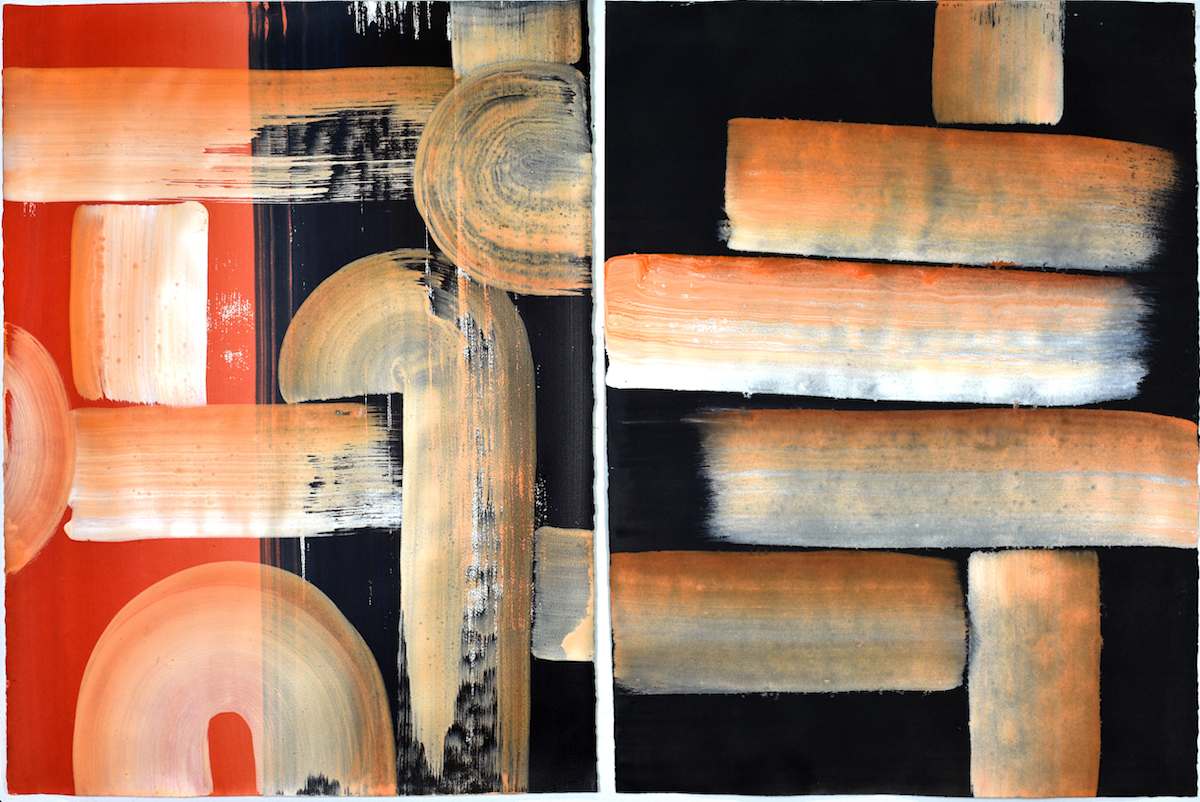 Structure on the Moon (Diptych) by Yeachin Tsai 