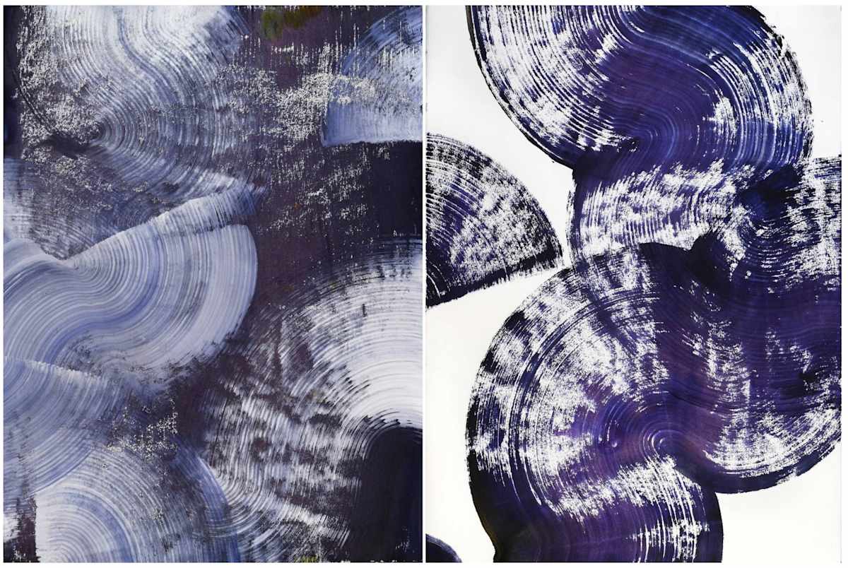 Winter River (Diptych) by Yeachin Tsai 