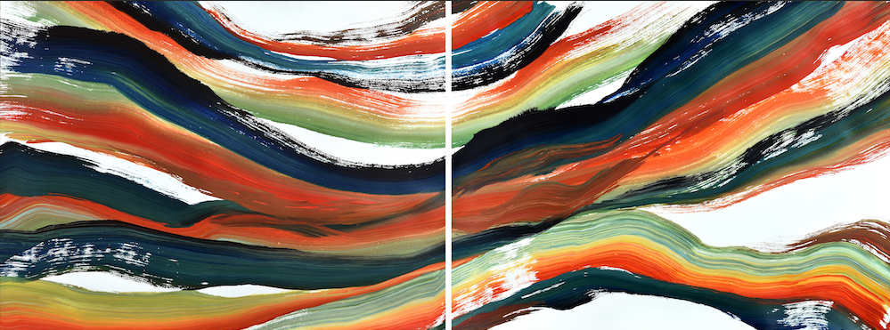 Land of Richness (Diptych) by Yeachin Tsai 