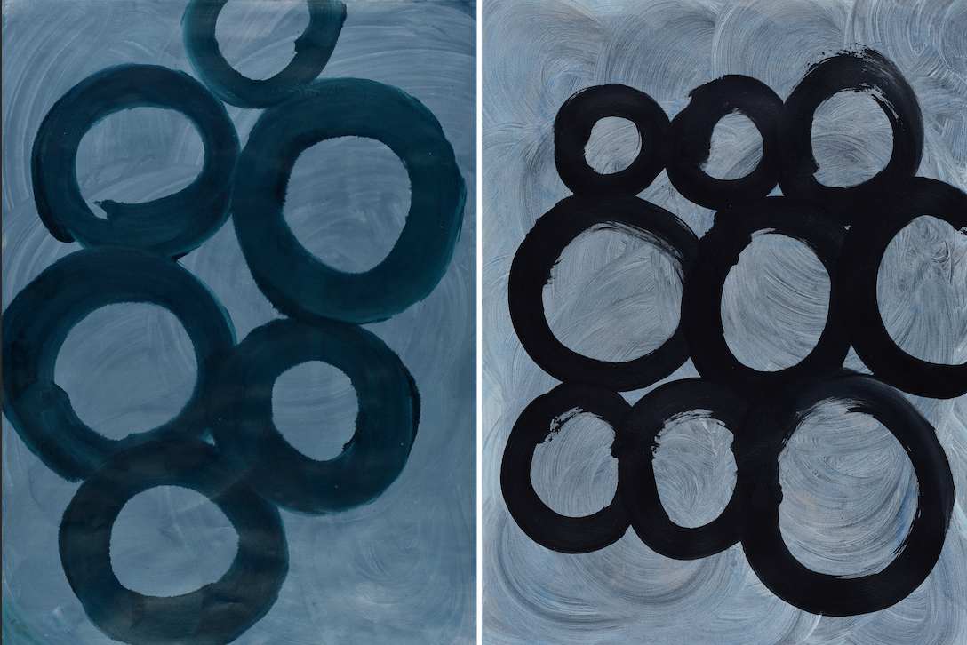 Rain and Fog (Diptych) by Yeachin Tsai 