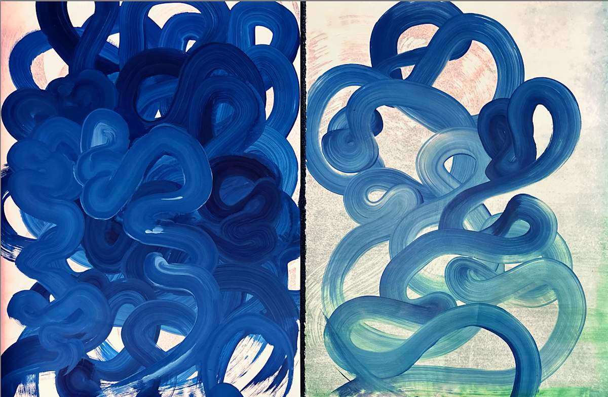 Future Highway 02 (Diptych) by Yeachin Tsai 