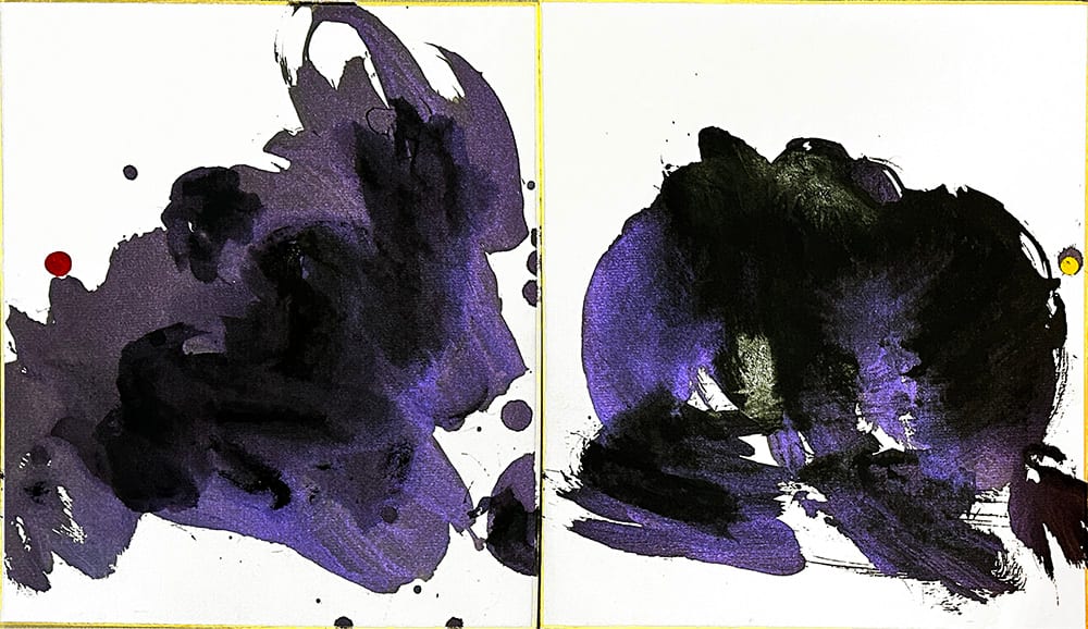 Midnight Land (Diptych) by Yeachin Tsai 