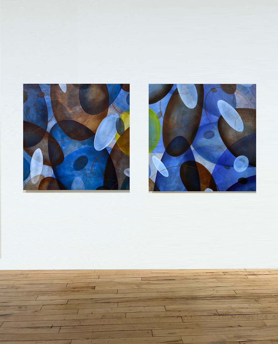 Moon Child (Diptych) by Yeachin Tsai 