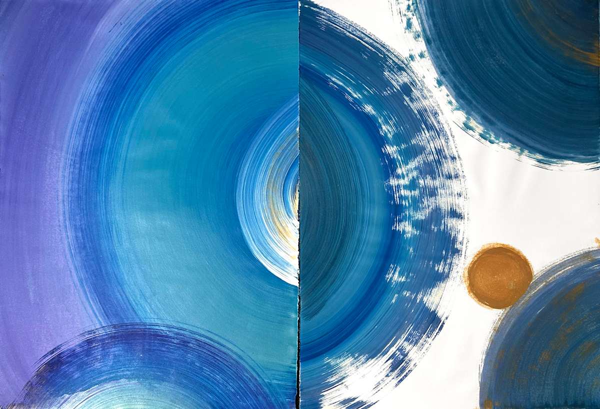 Night and Day (Diptych) by Yeachin Tsai 