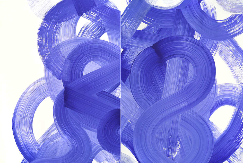 Space Bridge (Diptych) by Yeachin Tsai 