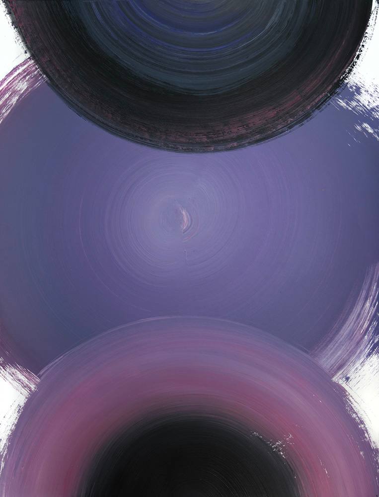 Three Purple Circles by Yeachin Tsai 