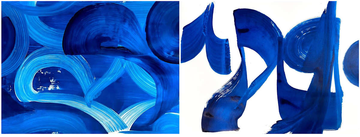 Wave of the World (Diptych) by Yeachin Tsai 